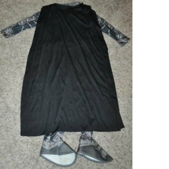 Superman Faora Halloween Costume 4/6 Jumpsuit w/ Boot Tops, Cape, Belt Girls - Picture 4 of 6